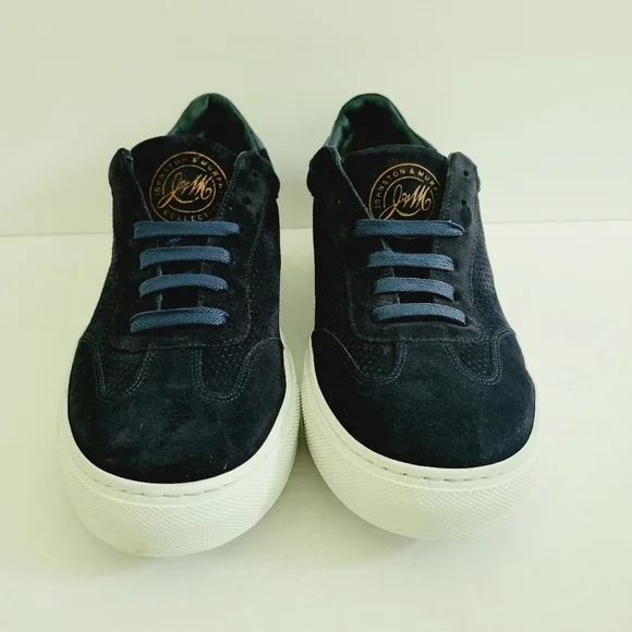 NEW Johnston & Murphy Jake Low-Top Lace Up Sneakers Navy Size 8.5